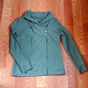 Danskin French Terry Asymmetrical Yoga Wrap size Large